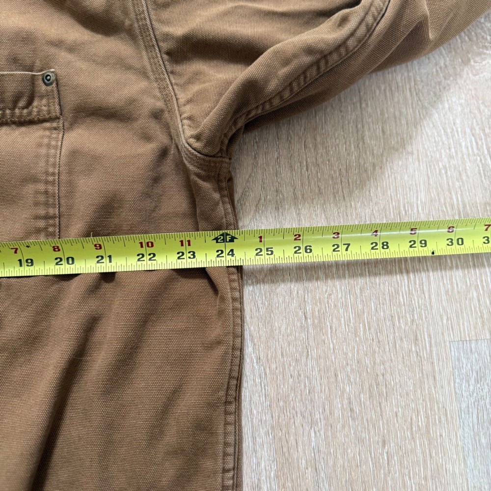 VTG LL Bean Flannel Lined Canvas Field Jacket Mens Large Tall Brown Made‎ in USA - Picture 9 of 11